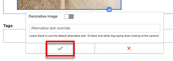 Green check icon
