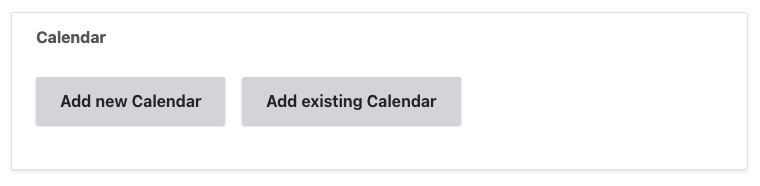 The calendar field
