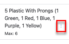 Summary of the folder quantity with 3 dots highlighted