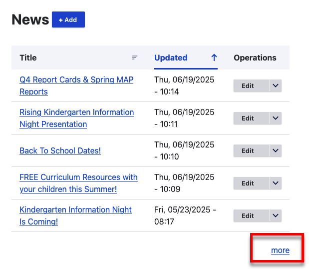 News block more link