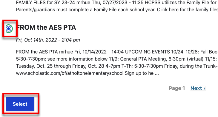 Other school news select