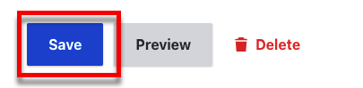 The save button