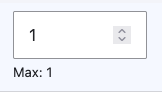 Max: 1