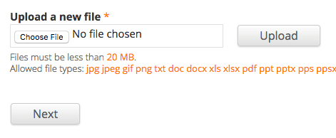 choose file